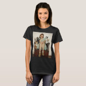 Die Retro Crazy Cat Lady Vibes T-Shirt (Vorne ganz)