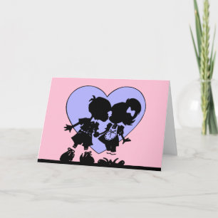 Die Retro Kiss Card Feiertagskarte