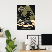 Die Retro-Kunst von Opossum’s Bluff Poster (Heimbüro)
