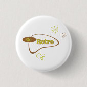 Die Retro Mitte des Jahrhunderts Button (Vorderseite)