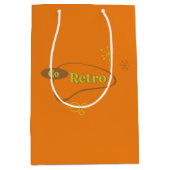 Die Retro Mitte des Jahrhunderts Mittlere Geschenktüte (Vorderseite)