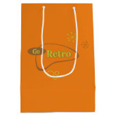 Die Retro Mitte des Jahrhunderts Mittlere Geschenktüte (Rückseite)