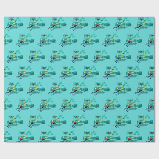 Die Retro Nacht des Mädchens im Packpapier (Flach)