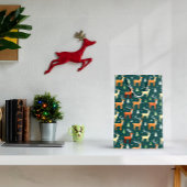 Die Retro-Rentierbeutel des Weihnachtsmanns Mittlere Geschenktüte