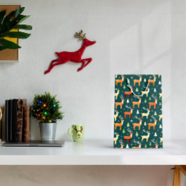 Die Retro-Rentierbeutel des Weihnachtsmanns Mittlere Geschenktüte