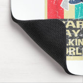 Die Retro-Warnung kann beginnen, über WW2 Shirt Wo Mousepad (Ecke)