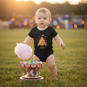 Die Retro-Zirkus-Crew Baby Strampler
