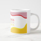 Die Retrowellen "Cool Mama" in leuchtenden Farben Jumbo-Tasse (Rechts)