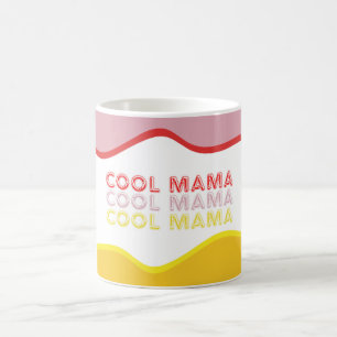 Die Retrowellen "Cool Mama" in leuchtenden Farben Kaffeetasse