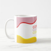 Die Retrowellen "Cool Mama" in leuchtenden Farben Kaffeetasse (Links)