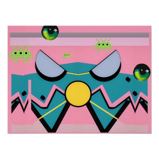 Die Retrowellen des Ruhmes - Ken Gage Art Poster (Vorderseite)