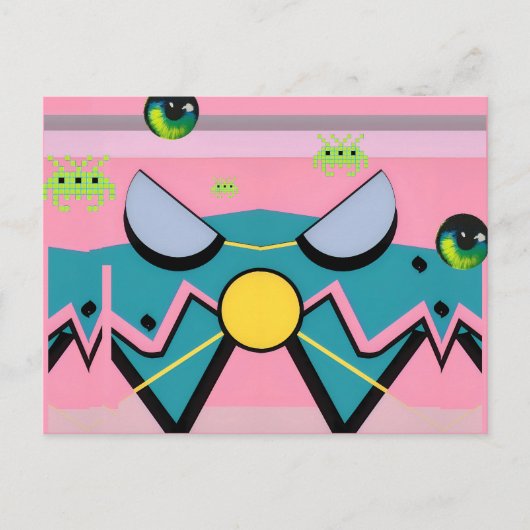 Die Retrowellen des Ruhmes - Ken Gage Art Postkarte (Vorderseite)