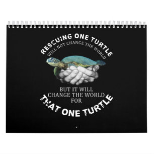 Die Rettung einer Schildkröte wird die Welt nicht Kalender