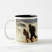 Die Rettung Zweifarbige Tasse (Links)