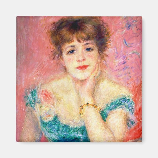 Die Reverie von Pierre-Auguste Renoir Magnet (Vorne)