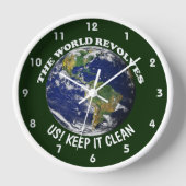 Die Revolten der Welt um uns Behielt es sauber Bew Uhr (Vorderseite)