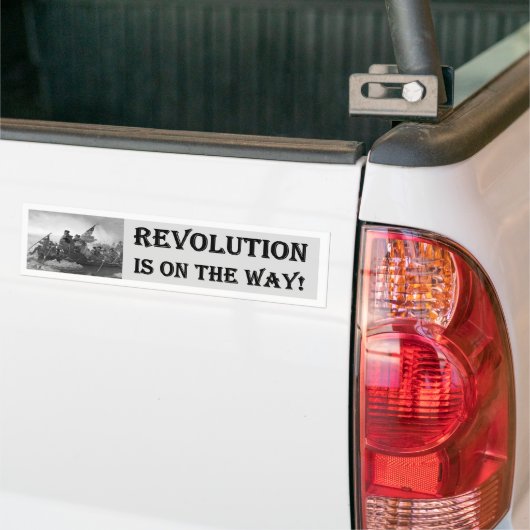 Die Revolution ist auf dem Weg Autoaufkleber (Auf Lkw)