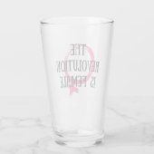 Die Revolution ist weiblich Glas (Rückseite)