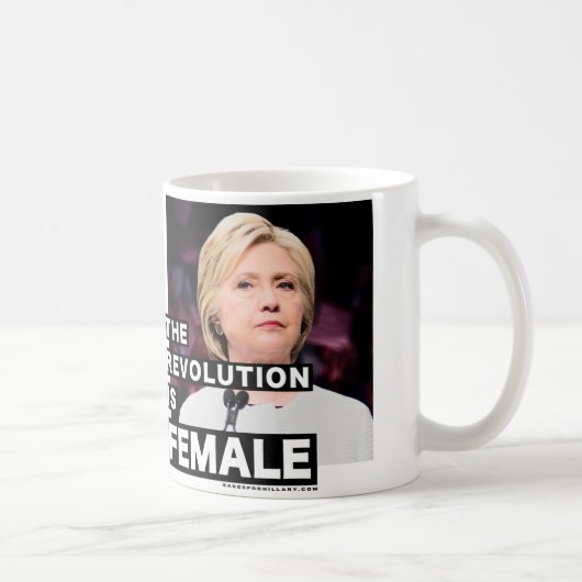 Die Revolution ist weiblich Kaffeetasse (Rechts)
