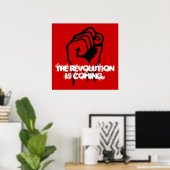 Die Revolution kommt. Poster (Heimbüro)