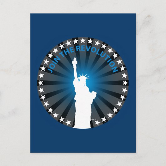 Die Revolution mitmachen Postkarte (Vorderseite)