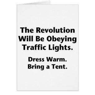 Die Revolution wird den Ampeln gehorchen.
