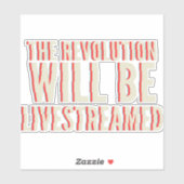 Die Revolution wird in einen neuen Rahmen gestellt Aufkleber (Blatt)