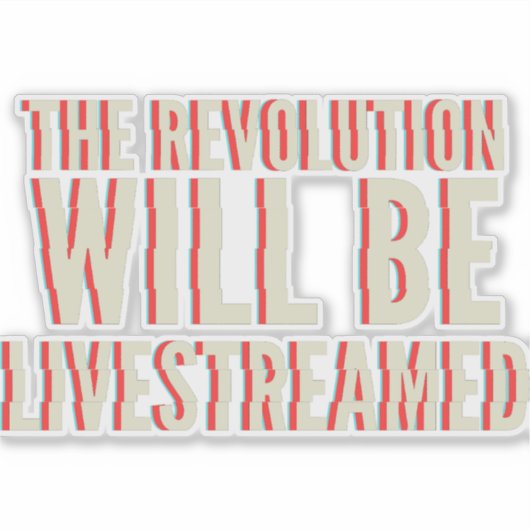 Die Revolution wird in einen neuen Rahmen gestellt Aufkleber (Vorderseite)