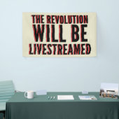 Die Revolution wird in einen neuen Rahmen gestellt Banner (Messeveranstaltung)