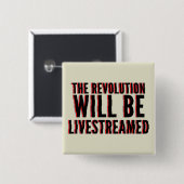 Die Revolution wird in einen neuen Rahmen gestellt Button (Vorne & Hinten)