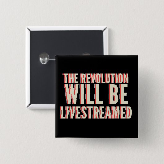 Die Revolution wird in einen neuen Rahmen gestellt Button (Vorne & Hinten)