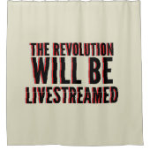 Die Revolution wird in einen neuen Rahmen gestellt Duschvorhang (Vorderseite)