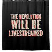 Die Revolution wird in einen neuen Rahmen gestellt Duschvorhang (Vorderseite)