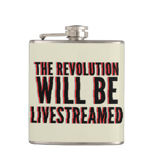 Die Revolution wird in einen neuen Rahmen gestellt Flachmann