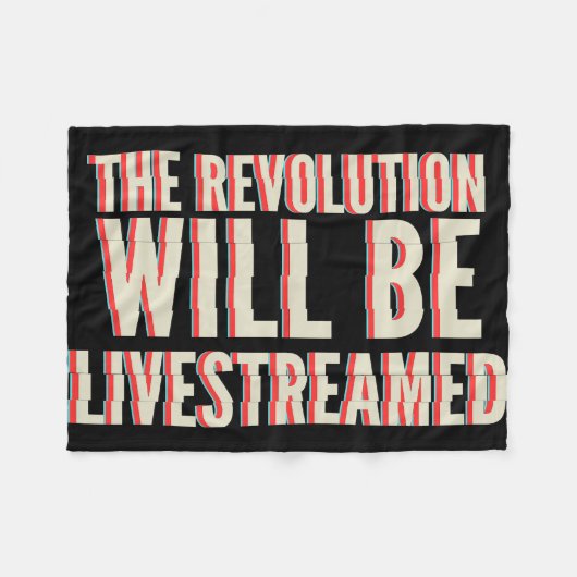 Die Revolution wird in einen neuen Rahmen gestellt Fleecedecke (Vorderseite (Horizontal))