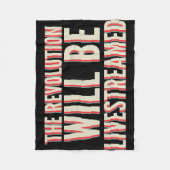 Die Revolution wird in einen neuen Rahmen gestellt Fleecedecke (Vorderseite)