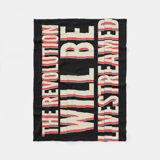 Die Revolution wird in einen neuen Rahmen gestellt Fleecedecke (Vorderseite)