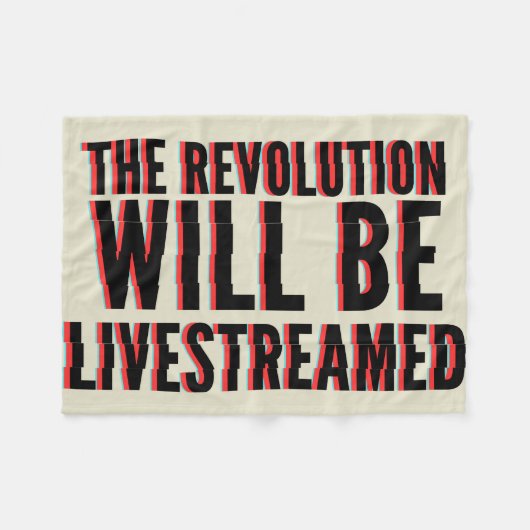 Die Revolution wird in einen neuen Rahmen gestellt Fleecedecke (Vorderseite (Horizontal))