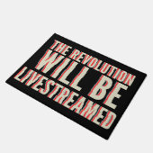 Die Revolution wird in einen neuen Rahmen gestellt Fußmatte (Schrägansicht)