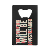 Die Revolution wird in einen neuen Rahmen gestellt Geldbeutel Flaschenöffner (Rückseite)