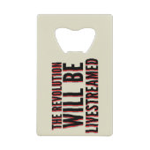 Die Revolution wird in einen neuen Rahmen gestellt Geldbeutel Flaschenöffner (Vorderseite)