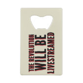 Die Revolution wird in einen neuen Rahmen gestellt Geldbeutel Flaschenöffner (Rückseite)