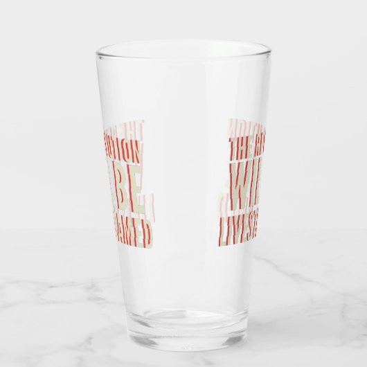 Die Revolution wird in einen neuen Rahmen gestellt Glas (Links)