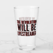 Die Revolution wird in einen neuen Rahmen gestellt Glas (Rückseite)