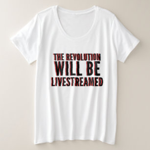 Die Revolution wird in einen neuen Rahmen gestellt Große Größe T-Shirt