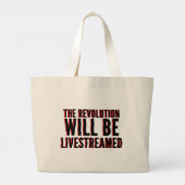 Die Revolution wird in einen neuen Rahmen gestellt Jumbo Stoffbeutel (Rückseite)