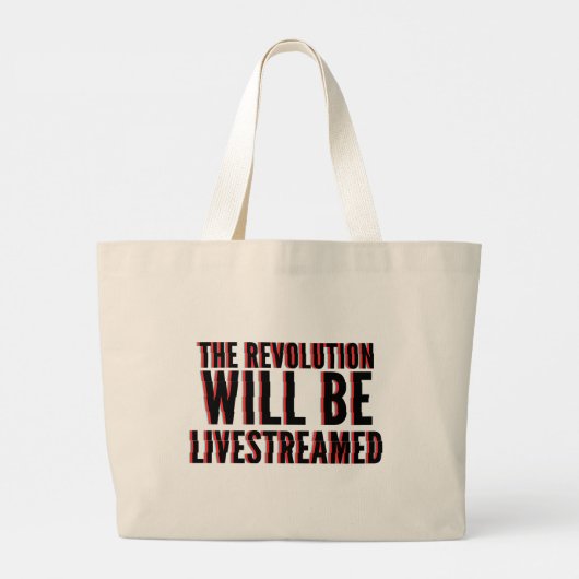 Die Revolution wird in einen neuen Rahmen gestellt Jumbo Stoffbeutel (Rückseite)