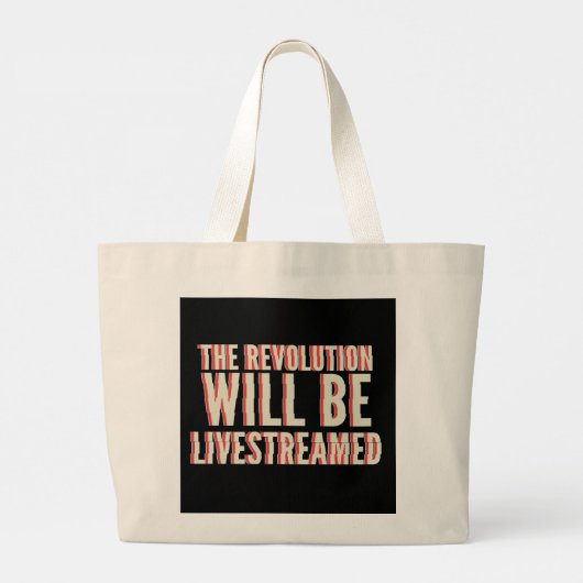 Die Revolution wird in einen neuen Rahmen gestellt Jumbo Stoffbeutel (Rückseite)