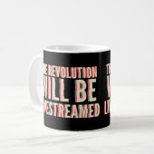 Die Revolution wird in einen neuen Rahmen gestellt Kaffeetasse (Vorderseite Links)