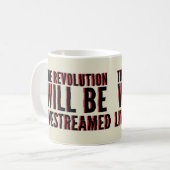 Die Revolution wird in einen neuen Rahmen gestellt Kaffeetasse (Vorderseite Links)